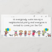 EINLADUNG ZUR BLOCKPARTY (Vorne/Hinten)