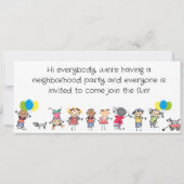 EINLADUNG ZUR BLOCKPARTY (Vorderseite)