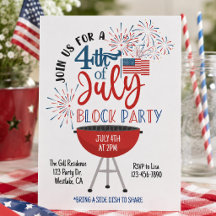 Einladung zur Blockparty am 4. Juli
