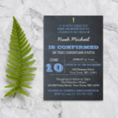 Einladung zur Blue Confirmation von Chalkboard