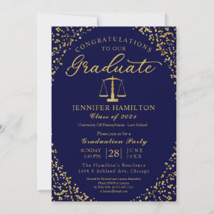 Einladung zur Blue Gold Law School Graduation Part