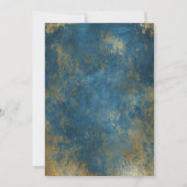 Einladung zur Blue Gold Lights Graduation Party (Rückseite)