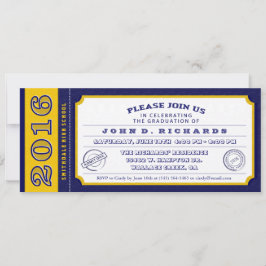 Einladung zur Blue & Gold Ticket Graduation Party