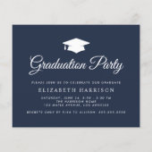 Einladung zur Blue Graduation Party für Budget 5 F (Rückseite)