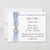 Einladung zur Blue Infinity Wedding Engagement Par (Vorderseite)
