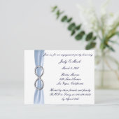 Einladung zur Blue Infinity Wedding Engagement Par (Stehend Vorderseite)