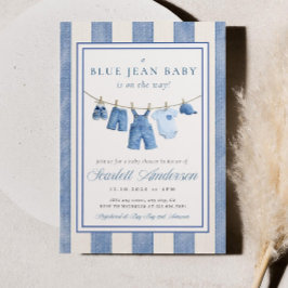 Einladung zur Blue Jean-Baby-Party, Denim-Baby-Par