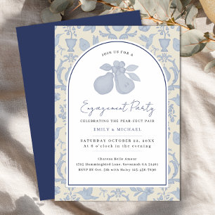 Einladung zur Blue Perfect Pear Engagement Party