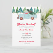 Einladung zur Blue Truck Holiday Party (Stehend Vorderseite)