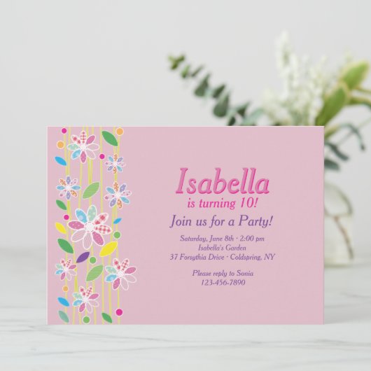 Einladung zur Blume (Stehend Vorderseite)