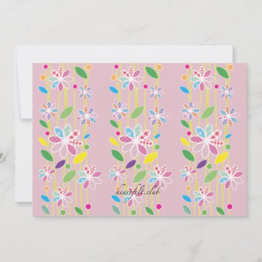 Einladung zur Blume (Rückseite)