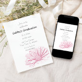 Einladung zur Blume Pink