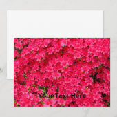 Einladung zur Blume Red Azalea (Vorne/Hinten)