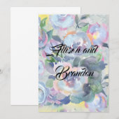 Einladung zur Blume von Aquarellen (Vorne/Hinten)