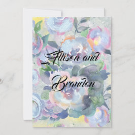 Einladung zur Blume von Aquarellen