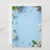 Einladung zur Blume zum ersten Geburtstag (Rückseite)