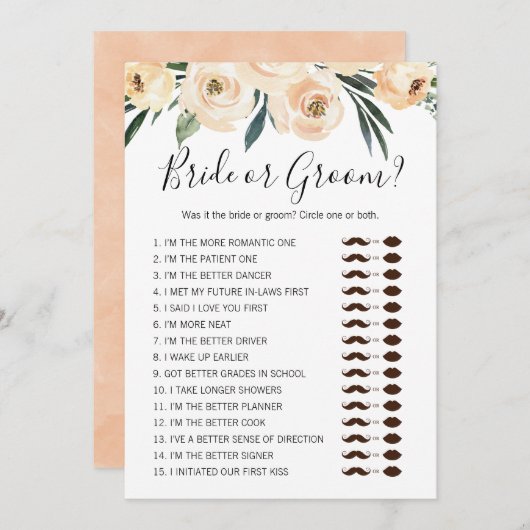 Einladung zur Blumenbrücke oder zur Duschkabine (Vorne/Hinten)