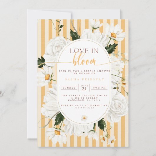 Einladung zur Blumendusche (Vorderseite)