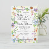 Einladung zur Blumendusche (Stehend Vorderseite)