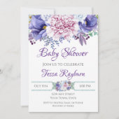 Einladung zur Blumendusche (Vorderseite)