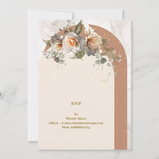 Einladung zur Blumendusche (Rückseite)