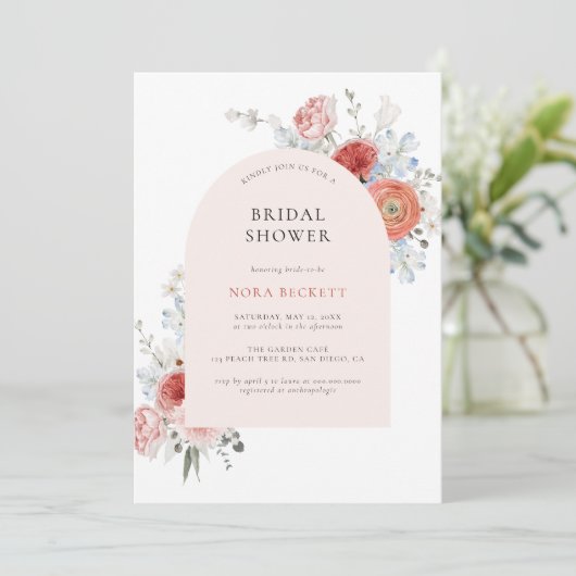 Einladung zur Blumendusche (Stehend Vorderseite)