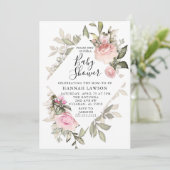 Einladung zur Blumendusche (Stehend Vorderseite)