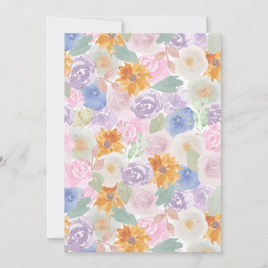 Einladung zur Blumendusche (Rückseite)