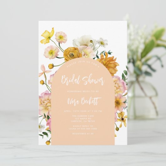 Einladung zur Blumendusche (Stehend Vorderseite)