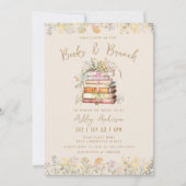 Einladung zur Blumendusche "Book and Brunch" (Vorderseite)