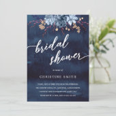 Einladung zur Blumendusche der Marine Chalkboard (Stehend Vorderseite)