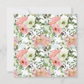 Einladung zur Blumendusche Eggshell and Blush (Rückseite)