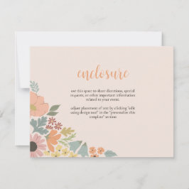 Einladung zur Blumendusche Einlage