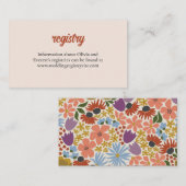 Einladung zur Blumendusche Einlage (Vorne/Hinten)