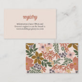 Einladung zur Blumendusche Einlage (Vorne/Hinten)