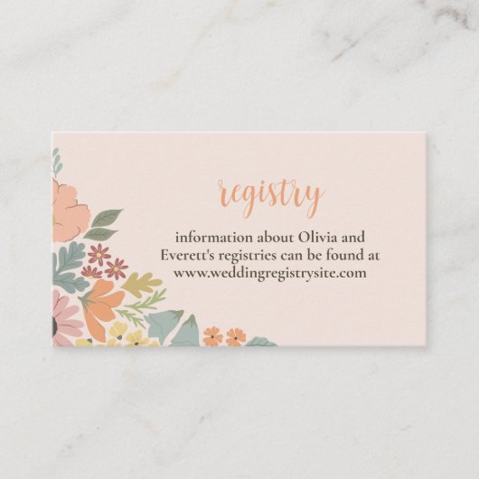 Einladung zur Blumendusche Einlage (Vorderseite)