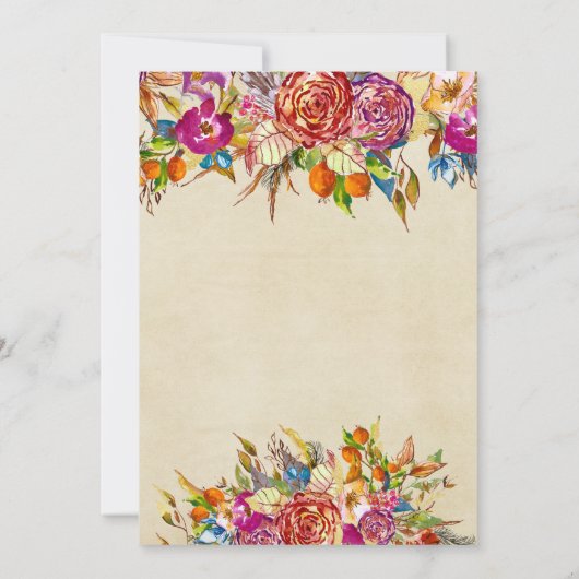 Einladung zur Blumendusche in der Liebe, (Rückseite)