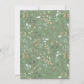 Einladung zur Blumendusche in malerischer Farbe (Rückseite)