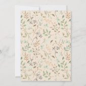 Einladung zur Blumendusche in malerischer Farbe (Rückseite)