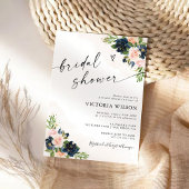 Einladung zur Blumendusche in Rosa