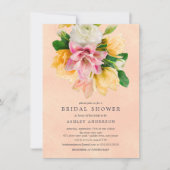 Einladung zur Blumendusche Peach Meadow (Vorderseite)