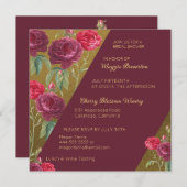 Einladung zur Blumendusche und Golddusche (Vorne/Hinten)