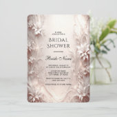 Einladung zur Blumendusche von White Ivory (Stehend Vorderseite)