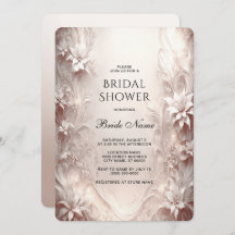 Einladung zur Blumendusche von White Ivory