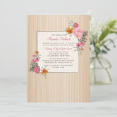 Einladung zur Blumenerinnerung (Stehend Vorderseite)