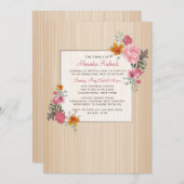 Einladung zur Blumenerinnerung (Vorne/Hinten)