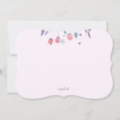 Einladung zur Blumenfeier (Rückseite)