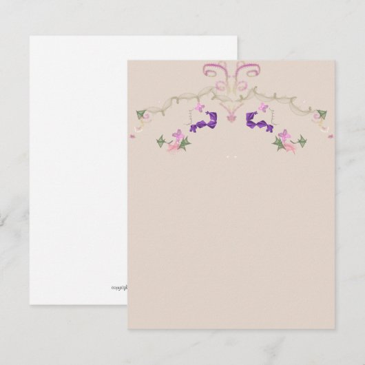 Einladung zur Blumengartenfeier (Vorne/Hinten)