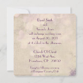 Einladung zur blumengeschmückten Hochzeit (Rückseite)