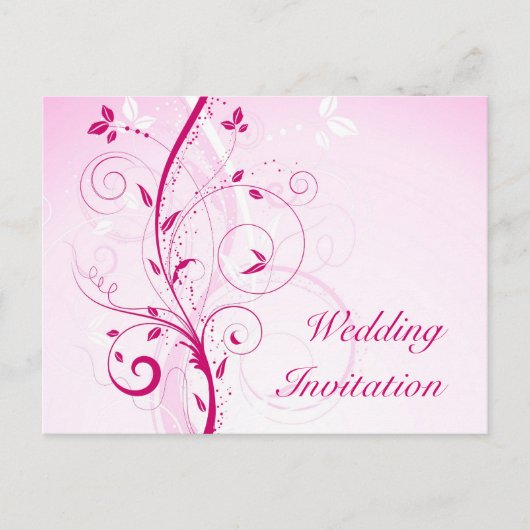 Einladung zur Blumenhochzeit (Vorderseite)
